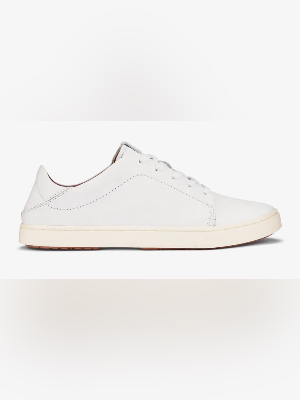Olukai Pehuea Li White Leather Shoes 8